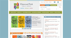 Desktop Screenshot of elmwoodparklibrary.org